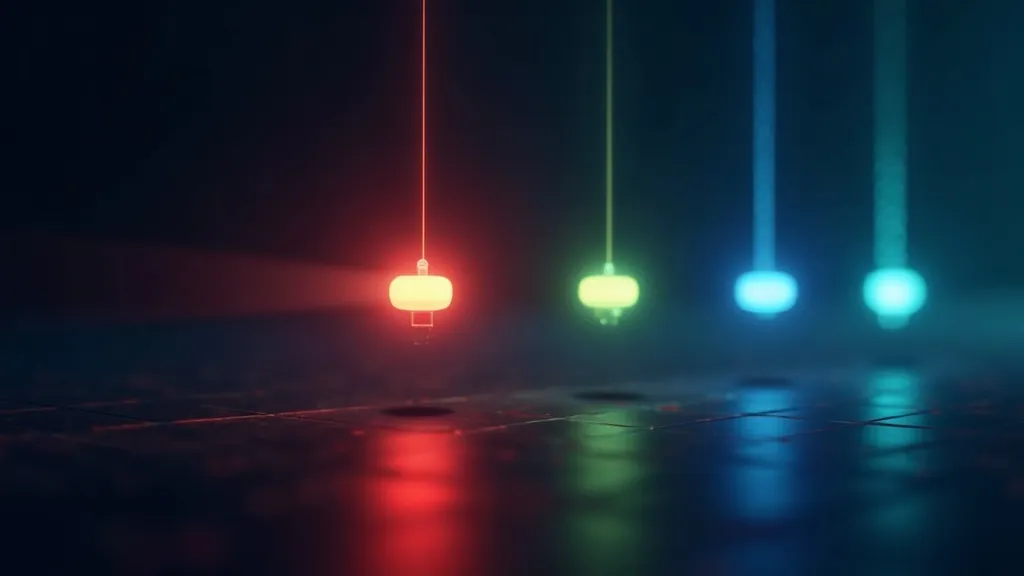 A color swatch beside glowing red, green and blue channel sliders showing RGB values from zero to 255
