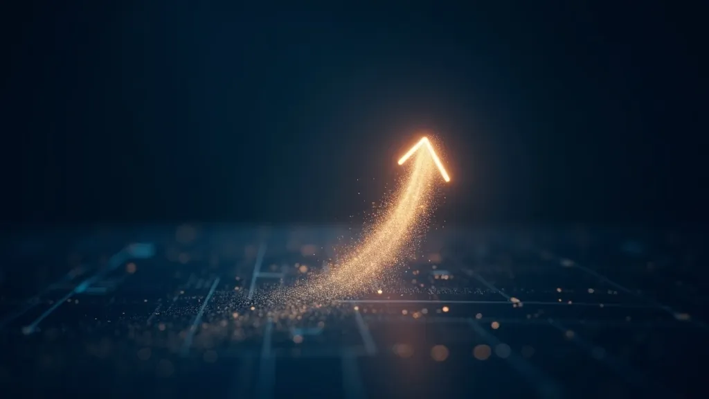 CV rifinito che viene esportato come file PDF in una scena calma di successo professionale