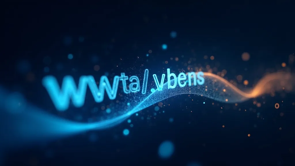 Gloeiend URL-pad dat uiteenvalt in procentgecodeerde hexadecimale tekens op een donkerindigo achtergrond