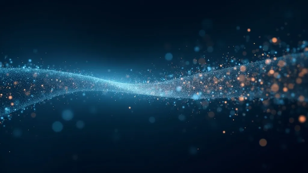 Datastroom die veilig door een gloeiende cyaan en gouden pijp stroomt als symbool voor URL-codering