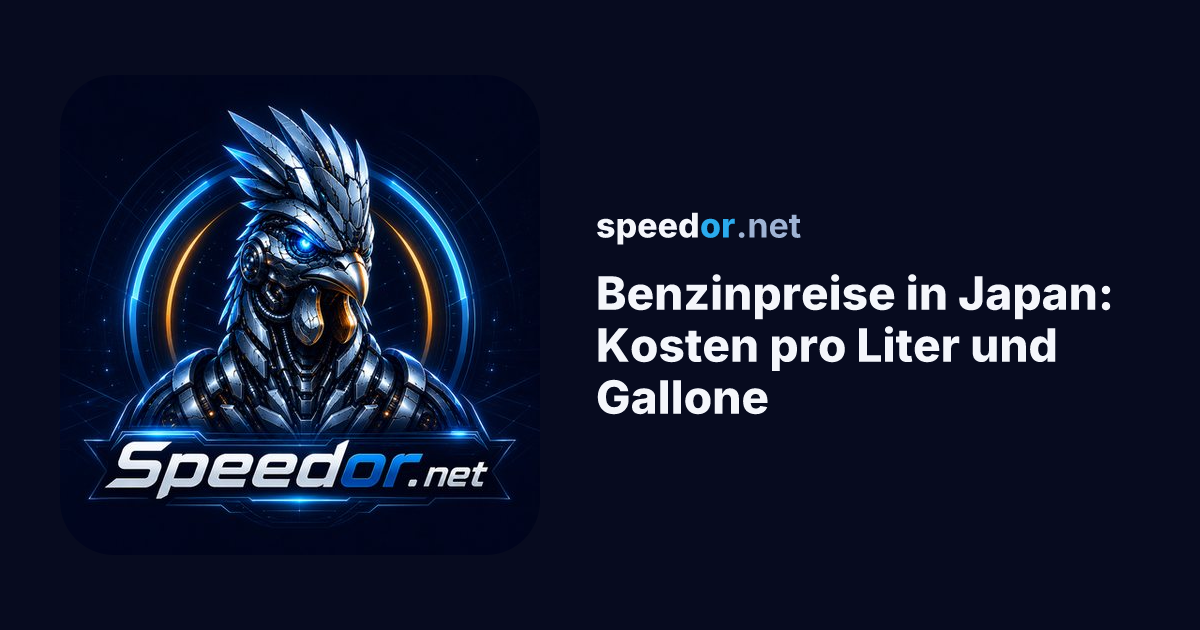 Benzinpreise in Japan: Kosten pro Liter und Gallone