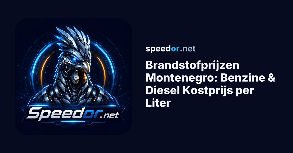 Brandstofprijzen Montenegro: Benzine & Diesel Kostprijs per Liter